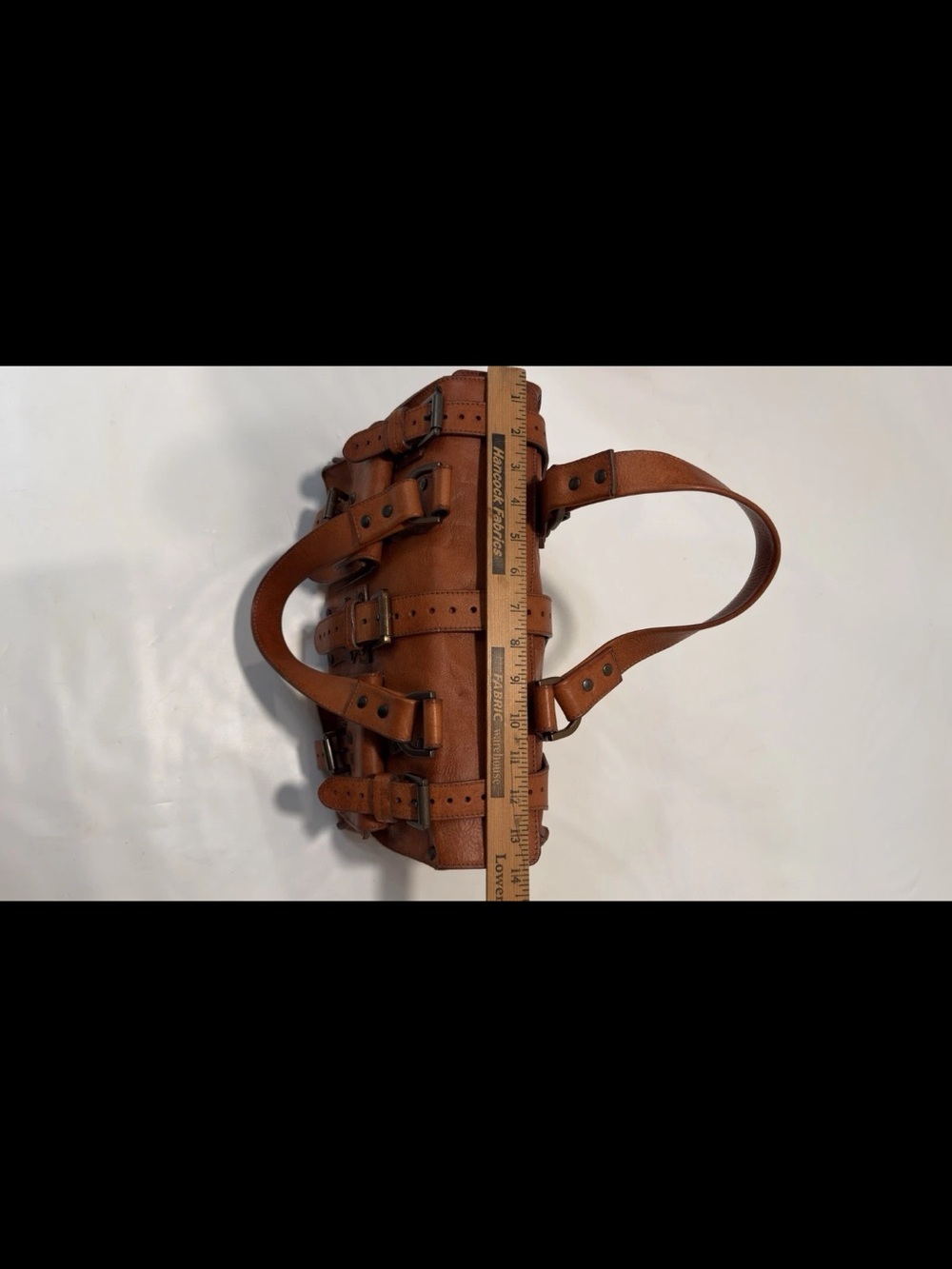 Mulberry Cognac Leather Buckled Satchel - Picture 6 of 15